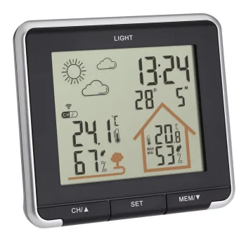 TFA 35.1153.01 LIFE Wireless Weather Station, Black