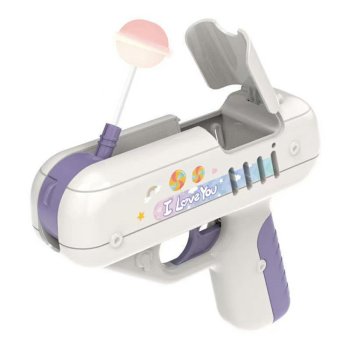Toy lollipop shooter gun, purple