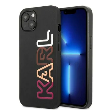 Karl Lagerfeld Multipink Brand Case for iPhone 13 mini, Black