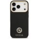 Guess iPhone 17 Pro Case Grained Strass Logo MagSafe, Black