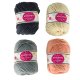 Yarn Set for Knitting and Crocheting, 4x50g, 60m