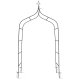 Plonos dārza pergola - arka, 265 cm, tumši zaļa