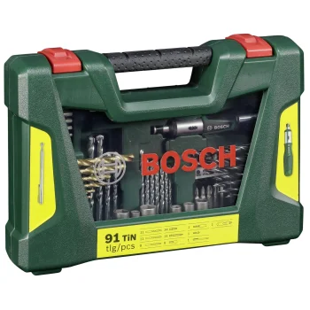 Bosch V-Line Titanium Drill and Bit Set, 91 Pieces