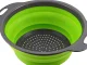 Collapsible Silicone Colander Kitchen Strainer and Bowl, random colors