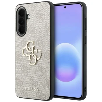 Guess Leather 4G Metal Logo Case for Samsung Galaxy A57 5G, Pink
