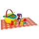 Kids Picnic Basket with Play Food, Fast Food Pizza and Burger