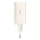 Wall Charger Baseus GaN5 2x USB-C + USB, 65W + 1m Cable, White