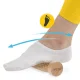 4Fizjo Wooden Massage Roller for Body, Feet and Hands, Brown