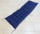Chaise Lounger Quilted Pillow Folding Chair Cushion, Blue
