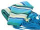 Single Striped Garden Hammock 200x80 cm with Carry Bag