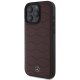 Mercedes iPhone 16 Pro Max Case Waves Leather, Red