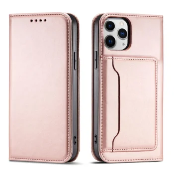 Wallet Case for iPhone 12 Pro Max with Card Holder and Stand Function, Pink