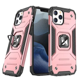 Wozinsky Ring Armor Case with Kickstand for iPhone 13 mini - Rose