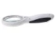 Handheld Magnifying Glass with 8 LED and UV Light, 4x Magnification, White