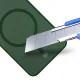 3mk Smoke MagCase for Samsung Galaxy S24 with MagSafe, Green-Translucent