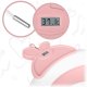 Baby Folding Bathtub with Thermometer RK-282, White and pink