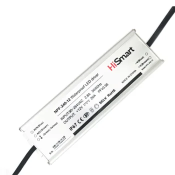 Power Supply 12V, 20A, 240W, PFC, IP67