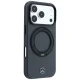 Mercedes Leather with Ring Stand MagSafe Case for iPhone 18 Pro Max / 17 Pro Max, Dark Gray