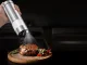 Electric Salt and Pepper Grinder with LED Light, Silver