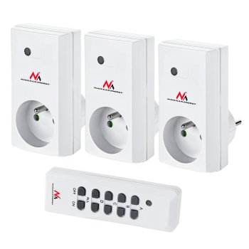 Maclean MCE153 Remote Control Sockets, 3 pcs