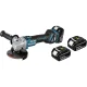 Makita DGA513RT3J Cordless Angle Grinder 18V 125 mm with 3x 5.0 Ah Batteries and Case