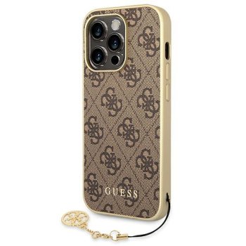 Apple iPhone 14 Pro 6.1" Guess Charms Collection Case Cover, Brown