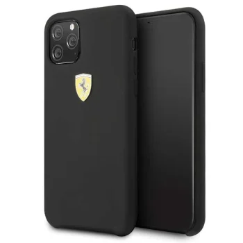 Ferrari Silicone dėklas telefonui iPhone 11 Pro Max, juodas