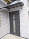 Door Canopy STARKEDACH L-160, 160x100x25 cm, Dark Gray