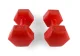 Composite Fitness Dumbbells 4FIZJO 2 x 3 kg, Red
