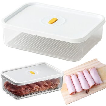 Airtight Food Storage Container with Date Tracker 1.4L, Kitchen Organizer