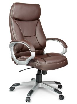 Sofotel EG-223 Ergonomic Leather Office Chair, Brown