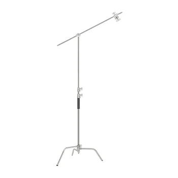 NEEWER SC320 320 cm Stainless Steel C-Stand with Boom Arm, Silver