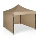 Plonos Garden Pavilion with 3 Walls, 3x3m, Beige