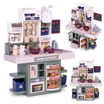 Multistore Kids Kitchen with Sound, LED and Steam Generator, 35 Accessories