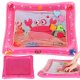 An inflatable children\'s colorful water mat \"Crab\" with moving fishes for babies - 59x49 cm