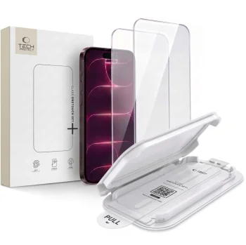 Tempered Glass Tech-Protect OneTouch Set+ 2-Pack for iPhone 18 Pro Max / 17 Pro Max, 2 pcs, Clear