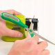 Electric Knife Scissors and Screwdriver Sharpener Sharpening Tool, Green