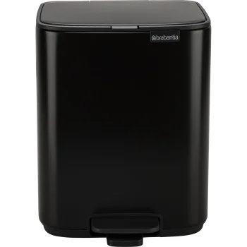 Brabantia Bo Pedal Bin 7 Litre, Matt Black
