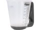 Electronic Kitchen Scale Measuring Cup with LCD Display, 1kg/1g, Black