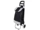Solid Foldable Shopping Trolley Bag on Wheels Black