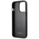 BMW iPhone 14 Pro Max Case Leather Stamp, Black