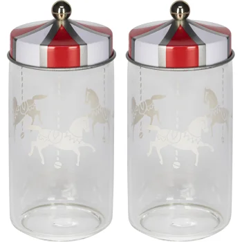 Alessi Circus MW68S2 Spice Jars 140 ml Set of 2