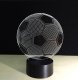 3D LED nakts lampiņa Futbola bumba RGB
