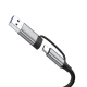 Wozinsky WAH-81 8-in-1 USB-C Hub with USB 3.0 SD MicroSD Reader and 3.5mm Audio Output - Gray