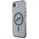 Karl Lagerfeld IML Metal Karl & Choupette MagSafe iPhone 16e Case - Black