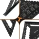 Bigstren Carpenter Square 30x30cm with 5 Pencils, Black