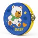 Wooden Bear Tambourine Musical Toy for Toddlers