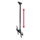 Maclean MC-631 Ceiling TV Mount 32-65\", Max VESA 400x400, up to 50kg, Black