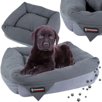 Soft pet bed for dogs and cats with removable cushion, medium, 55cm