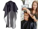 Universal Hairdressing Cape, Black/Silver